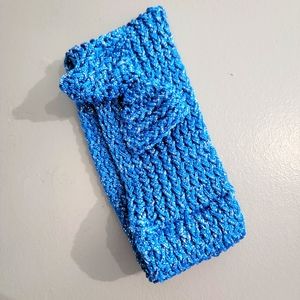 Winter crocheted headband